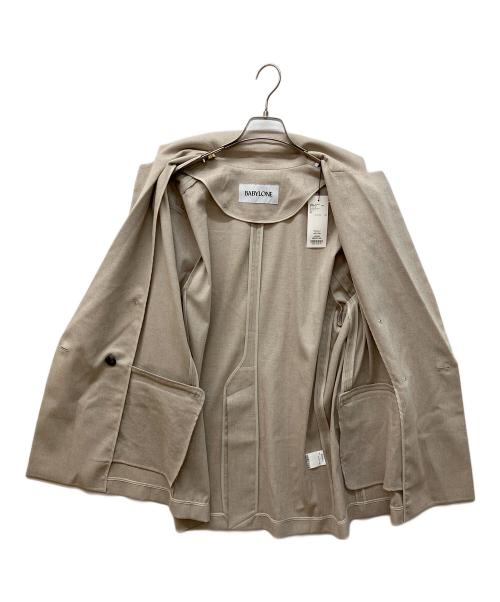 BABYLONE（バビロン）BABYLONE (バビロン) リネンライク半袖ジャケット ベージュ サイズ:FREE 未使用品の古着・服飾アイテム