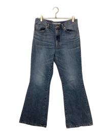 JOHN LAWRENCE SULLIVAN（ジョン ローレンス サリバン）の古着「WAHED DENIM FLARED PANTS」｜インディゴ