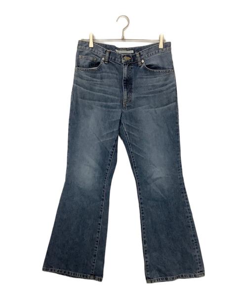 JOHN LAWRENCE SULLIVAN（ジョン ローレンス サリバン）JOHN LAWRENCE SULLIVAN (ジョン ローレンス サリバン) WAHED DENIM FLARED PANTS インディゴ サイズ:48の古着・服飾アイテム