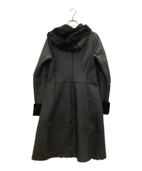 DOMA（ドマ）DOMA (ドマ) フーデッドムートンコート ブラック サイズ:Sの古着・服飾アイテム