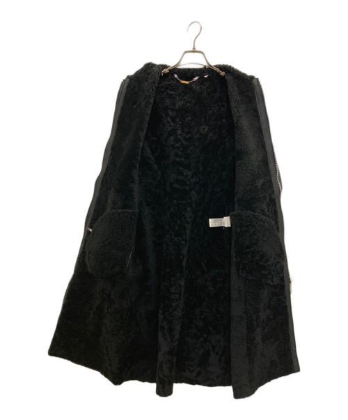 DOMA（ドマ）DOMA (ドマ) フーデッドムートンコート ブラック サイズ:Sの古着・服飾アイテム
