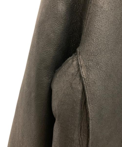 DOMA（ドマ）DOMA (ドマ) フーデッドムートンコート ブラック サイズ:Sの古着・服飾アイテム