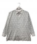 NICENESSナイスネス）の古着「LEE BIRD KADHI BLOCK PRINT SH」｜ホワイト×ブラック