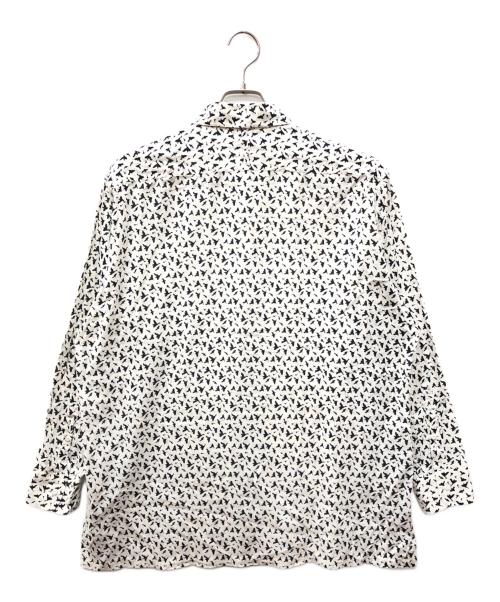 NICENESS（ナイスネス）NICENESS (ナイスネス) LEE BIRD KADHI BLOCK PRINT SH ホワイト×ブラック サイズ:Mの古着・服飾アイテム