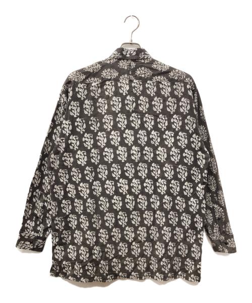 NICENESS（ナイスネス）NICENESS (ナイスネス) LEE FLOWER WOOD PRINT SH グレー×ホワイト サイズ:Mの古着・服飾アイテム