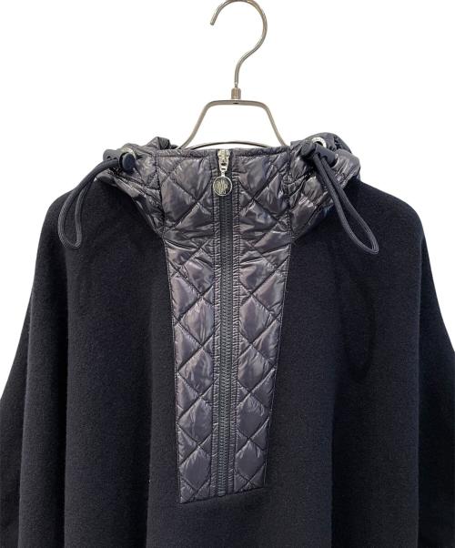 MONCLER（モンクレール）MONCLER (モンクレール) ダウン切替ポンチョケープ ネイビー サイズ:FREEの古着・服飾アイテム