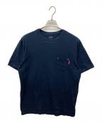 stussyステューシー）の古着「ポケットTシャツ」｜ネイビー