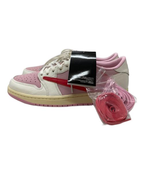 NIKE（ナイキ）NIKE (ナイキ) Travis Scott (トラヴィススコット) Air Jordan 1 Retro Low OG/エア ジョーダン ワン レトロ ロー オージー Sail/Tropical Pink サイズ:28 未使用品の古着・服飾アイテム