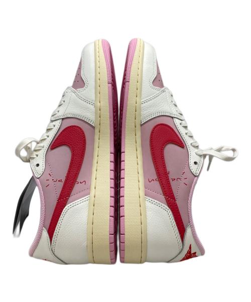 NIKE（ナイキ）NIKE (ナイキ) Travis Scott (トラヴィススコット) Air Jordan 1 Retro Low OG/エア ジョーダン ワン レトロ ロー オージー Sail/Tropical Pink サイズ:28 未使用品の古着・服飾アイテム