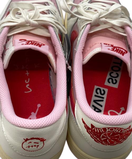 NIKE（ナイキ）NIKE (ナイキ) Travis Scott (トラヴィススコット) Air Jordan 1 Retro Low OG/エア ジョーダン ワン レトロ ロー オージー Sail/Tropical Pink サイズ:28 未使用品の古着・服飾アイテム