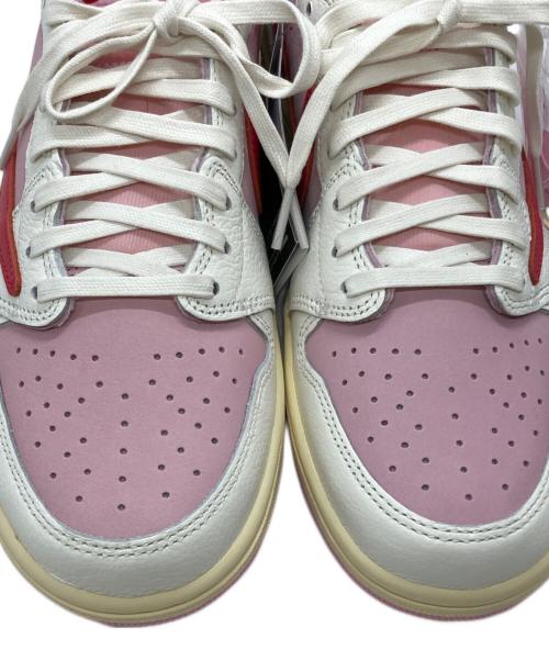 NIKE（ナイキ）NIKE (ナイキ) Travis Scott (トラヴィススコット) Air Jordan 1 Retro Low OG/エア ジョーダン ワン レトロ ロー オージー Sail/Tropical Pink サイズ:28 未使用品の古着・服飾アイテム
