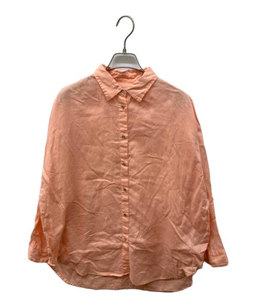 Spick and Span（スピック＆スパン）Spick and Span (スピック＆スパン) 80リネンカシュクール ビッグシャツ ピンク サイズ:FREEの古着・服飾アイテム