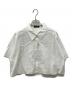 MAISON SPECIAL（メゾンスペシャル）の古着「Studded Half-Sleeve Bow Tie Shirt」｜ホワイト