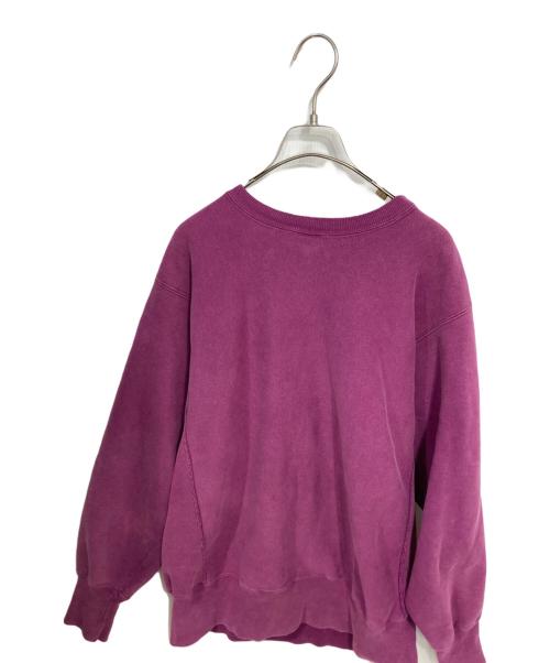 Champion REVERSE WEAVE（チャンピオン リバース ウィーブ）Champion REVERSE WEAVE (チャンピオン リバース ウィーブ) ワンポイントロゴスウェット パープル サイズ:Ｌの古着・服飾アイテム
