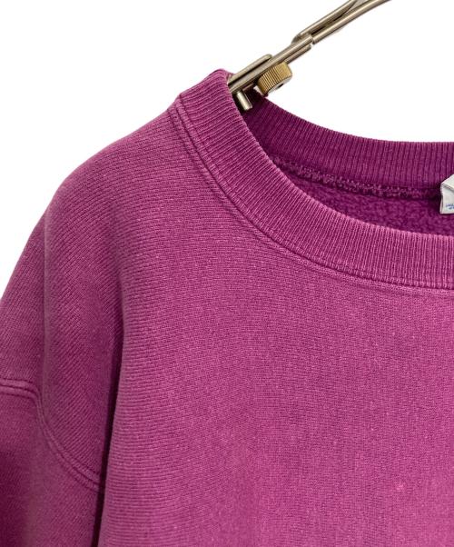Champion REVERSE WEAVE（チャンピオン リバース ウィーブ）Champion REVERSE WEAVE (チャンピオン リバース ウィーブ) ワンポイントロゴスウェット パープル サイズ:Ｌの古着・服飾アイテム