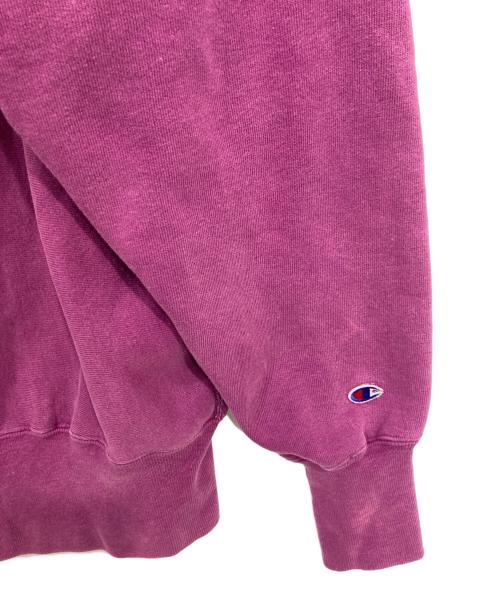Champion REVERSE WEAVE（チャンピオン リバース ウィーブ）Champion REVERSE WEAVE (チャンピオン リバース ウィーブ) ワンポイントロゴスウェット パープル サイズ:Ｌの古着・服飾アイテム