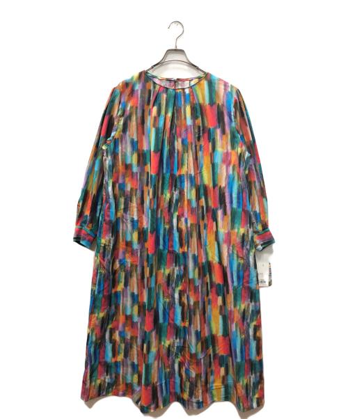 HERALBONY（ヘラルボニー）HERALBONY (ヘラルボニー) クルーネックワンピース マルチカラー サイズ:SIZE FREEの古着・服飾アイテム