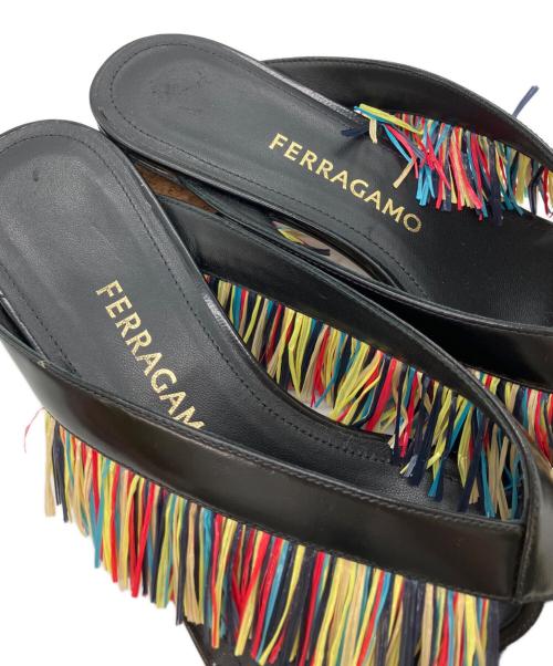 Ferragamo（フェラガモ）Ferragamo (フェラガモ) サンダル ブラック サイズ:8の古着・服飾アイテム