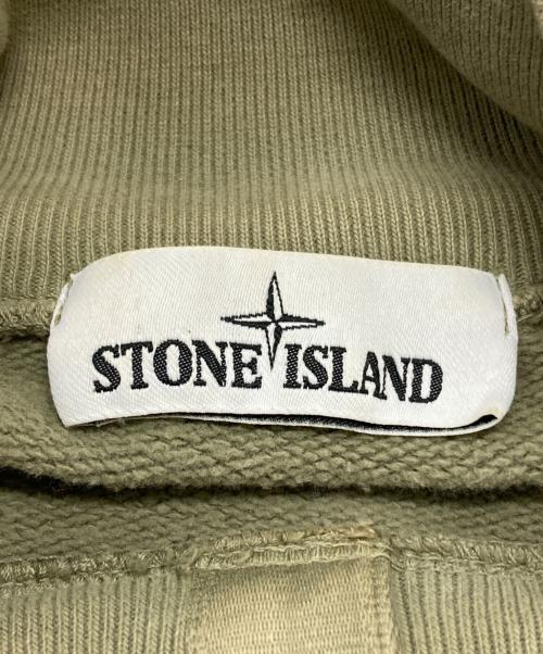 STONE ISLAND（ストーンアイランド）STONE ISLAND (ストーンアイランド) ファネルネックフリーススウェット/Funnel-neck fleece sweatshirt オリーブ サイズ:Lの古着・服飾アイテム