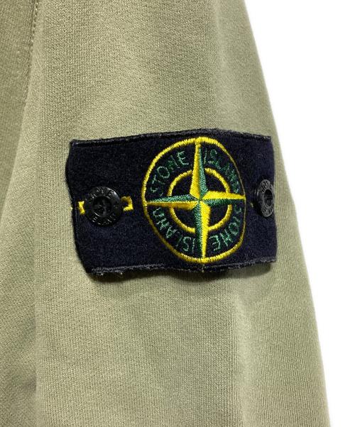 STONE ISLAND（ストーンアイランド）STONE ISLAND (ストーンアイランド) ファネルネックフリーススウェット/Funnel-neck fleece sweatshirt オリーブ サイズ:Lの古着・服飾アイテム
