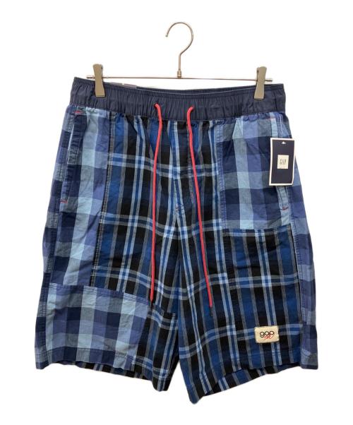 GAP（ギャップ）GAP (ギャップ) Sean Wotherspoon (ショーン・ワザーズプーン) バギー パッチワーク プレイドショートパンツ ネイビー サイズ:M 未使用品の古着・服飾アイテム