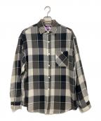 THE NORTHFACE PURPLELABELザ・ノースフェイス パープルレーベル）の古着「Flannel Plaid Field Shirt」｜グレー