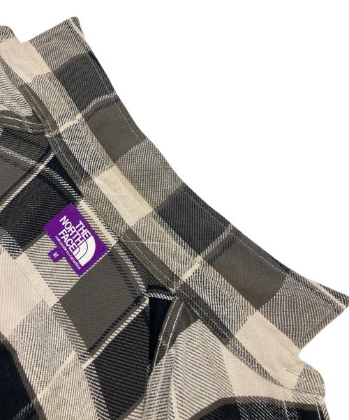 THE NORTHFACE PURPLELABEL（ザ・ノースフェイス パープルレーベル）THE NORTHFACE PURPLELABEL (ザ・ノースフェイス パープルレーベル) Flannel Plaid Field Shirt グレー サイズ:Mの古着・服飾アイテム