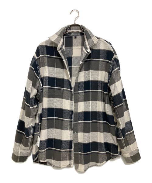 THE NORTHFACE PURPLELABEL（ザ・ノースフェイス パープルレーベル）THE NORTHFACE PURPLELABEL (ザ・ノースフェイス パープルレーベル) Flannel Plaid Field Shirt グレー サイズ:Mの古着・服飾アイテム