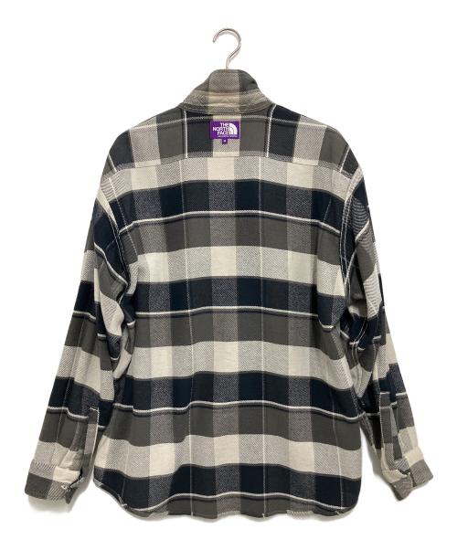 THE NORTHFACE PURPLELABEL（ザ・ノースフェイス パープルレーベル）THE NORTHFACE PURPLELABEL (ザ・ノースフェイス パープルレーベル) Flannel Plaid Field Shirt グレー サイズ:Mの古着・服飾アイテム