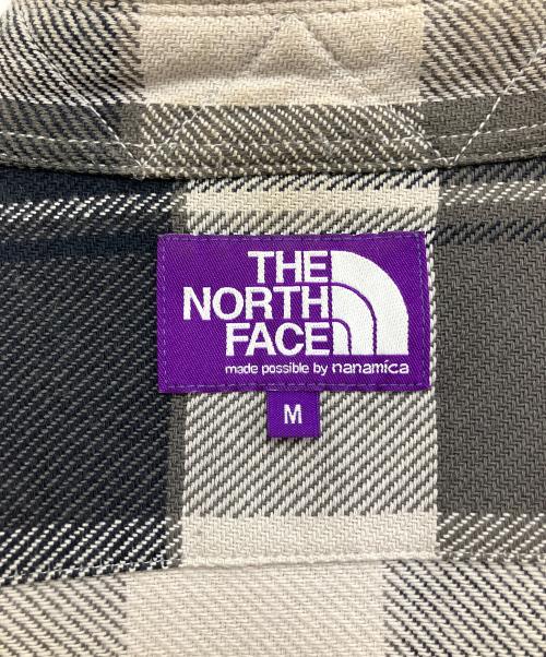 THE NORTHFACE PURPLELABEL（ザ・ノースフェイス パープルレーベル）THE NORTHFACE PURPLELABEL (ザ・ノースフェイス パープルレーベル) Flannel Plaid Field Shirt グレー サイズ:Mの古着・服飾アイテム
