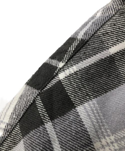 A.PRESSE（アプレッセ）A.PRESSE (アプレッセ) Vintage Cotton Silk Nep Twill Check Shirts グレー×ホワイト サイズ:2の古着・服飾アイテム