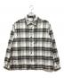 A.PRESSE（アプレッセ）の古着「Vintage Cotton Silk Nep Twill Check Shirts」｜グレー×ホワイト