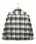 A.PRESSE (アプレッセ) Vintage Cotton Silk Nep Twill Check Shirts グレー×ホワイト サイズ:2：70000円