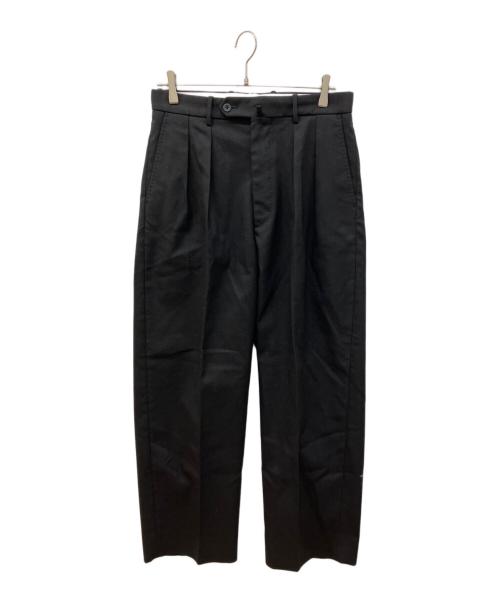 STEVEN ALAN（スティーブンアラン）STEVEN ALAN (スティーブンアラン) ホップサック インツープリーツ ドレストラウザーズ ブラック サイズ:Mの古着・服飾アイテム