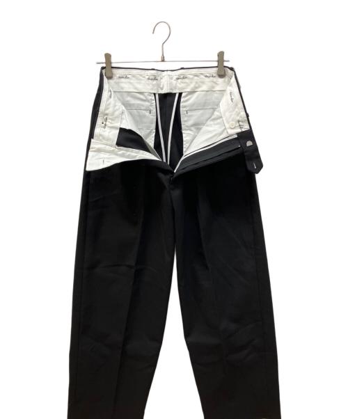 STEVEN ALAN（スティーブンアラン）STEVEN ALAN (スティーブンアラン) ホップサック インツープリーツ ドレストラウザーズ ブラック サイズ:Mの古着・服飾アイテム