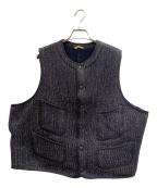 BROWN'S BEACH JACKETブラウンズビーチジャケット）の古着「50sヴィンテージビーチクロスベスト」｜ネイビー