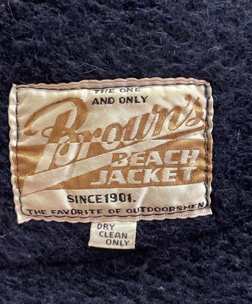 BROWN'S BEACH JACKET（ブラウンズビーチジャケット）BROWN'S BEACH JACKET (ブラウンズビーチジャケット) 50sヴィンテージビーチクロスベスト ネイビー サイズ:46の古着・服飾アイテム