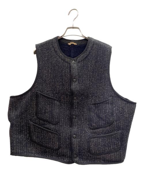 BROWN'S BEACH JACKET（ブラウンズビーチジャケット）BROWN'S BEACH JACKET (ブラウンズビーチジャケット) 50sヴィンテージビーチクロスベスト ネイビー サイズ:46の古着・服飾アイテム