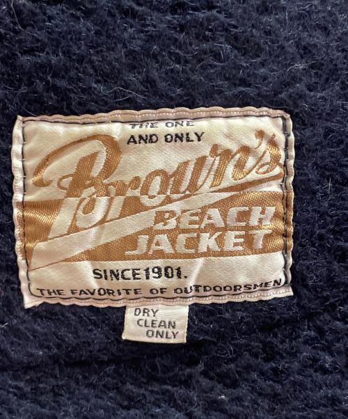 BROWN'S BEACH JACKET（ブラウンズビーチジャケット）BROWN'S BEACH JACKET (ブラウンズビーチジャケット) 50sヴィンテージビーチクロスベスト ネイビー サイズ:46の古着・服飾アイテム