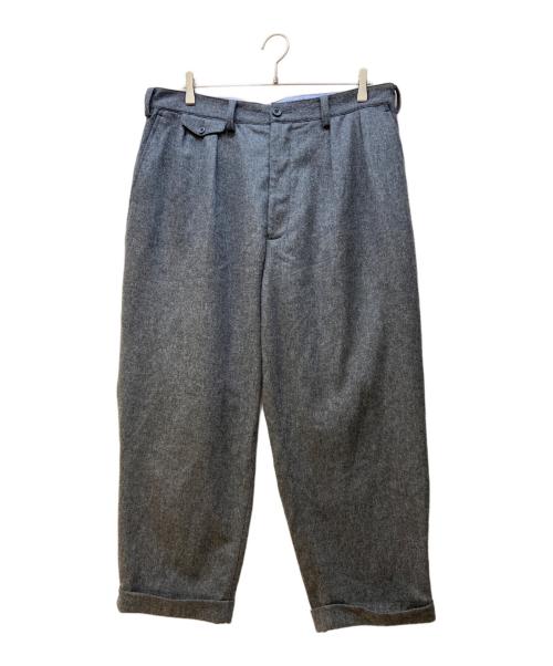 BEAMS PLUS（ビームスプラス）BEAMS PLUS (ビームスプラス) 2プリーツ フランネル トラウザー グレー サイズ:XLの古着・服飾アイテム