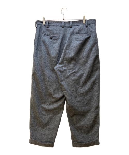 BEAMS PLUS（ビームスプラス）BEAMS PLUS (ビームスプラス) 2プリーツ フランネル トラウザー グレー サイズ:XLの古着・服飾アイテム
