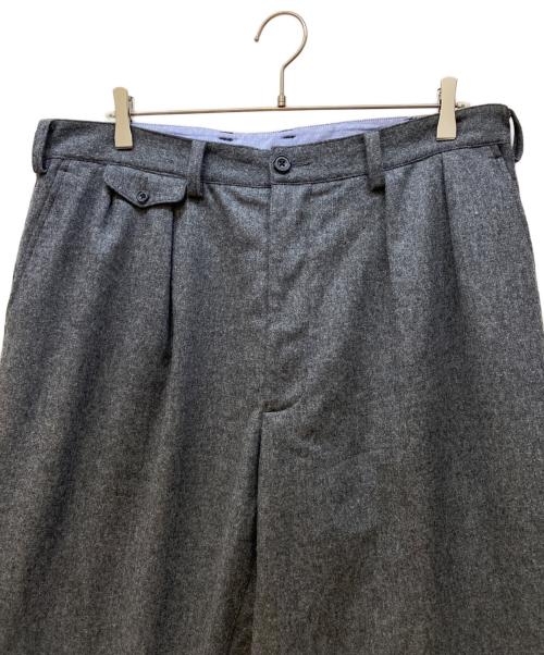 BEAMS PLUS（ビームスプラス）BEAMS PLUS (ビームスプラス) 2プリーツ フランネル トラウザー グレー サイズ:XLの古着・服飾アイテム