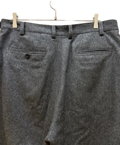 BEAMS PLUS（ビームスプラス）BEAMS PLUS (ビームスプラス) 2プリーツ フランネル トラウザー グレー サイズ:XLの古着・服飾アイテム
