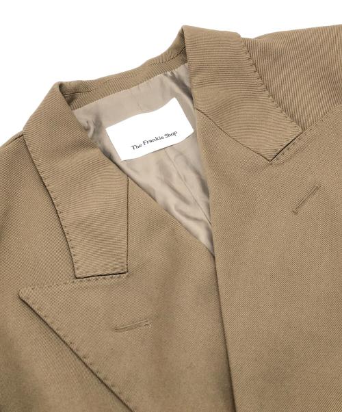 The Frankie shop（フランキーショップ）The Frankie shop (フランキーショップ) ダブルブレストロングコート ベージュ サイズ:0Sの古着・服飾アイテム