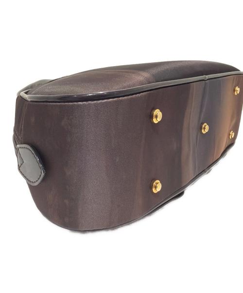Christian Dior（クリスチャン ディオール）Christian Dior (クリスチャン ディオール) Double-saddle handbag/ダブルサドルハンドバッグ ブラウンの古着・服飾アイテム