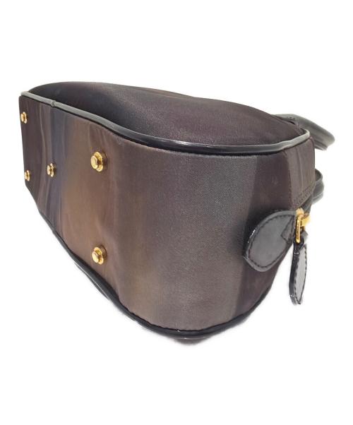 Christian Dior（クリスチャン ディオール）Christian Dior (クリスチャン ディオール) Double-saddle handbag/ダブルサドルハンドバッグ ブラウンの古着・服飾アイテム
