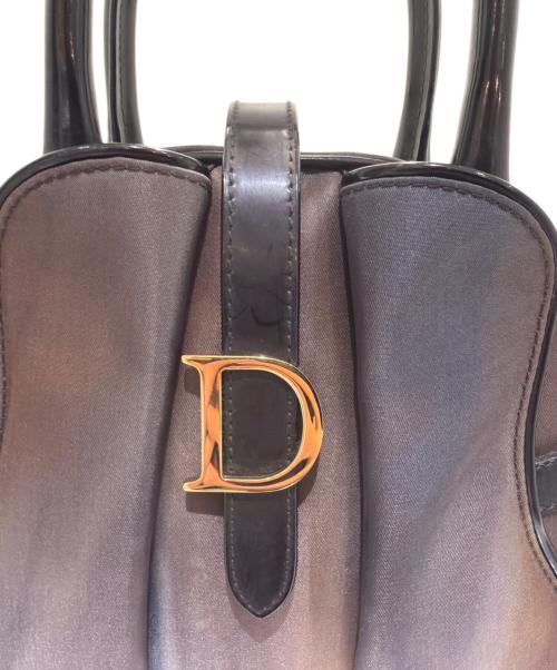 Christian Dior（クリスチャン ディオール）Christian Dior (クリスチャン ディオール) Double-saddle handbag/ダブルサドルハンドバッグ ブラウンの古着・服飾アイテム