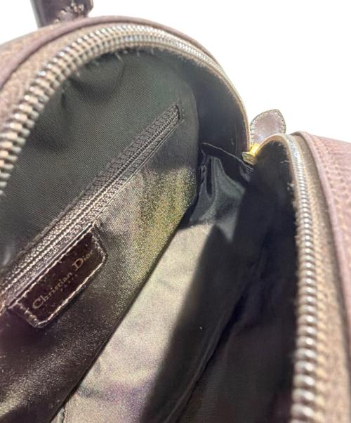 Christian Dior（クリスチャン ディオール）Christian Dior (クリスチャン ディオール) Double-saddle handbag/ダブルサドルハンドバッグ ブラウンの古着・服飾アイテム