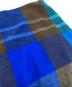 中古・古着 MACKINTOSH PHILOSOPHY (マッキントッシュ フィロソフィー) カシミヤストール ブラウン×ブルー：5000円
