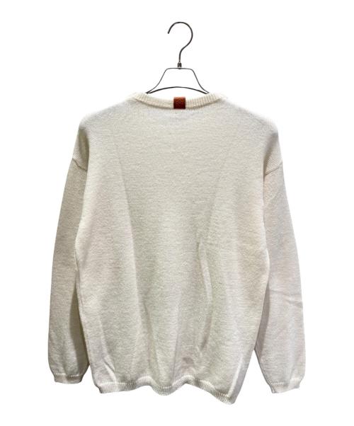 LOEWE（ロエベ）LOEWE (ロエベ) クルーネックニット ホワイト サイズ:Mの古着・服飾アイテム